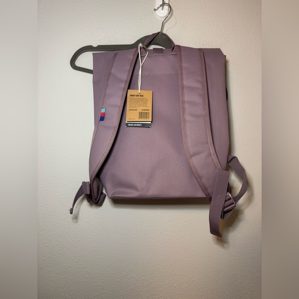 GOT BAG Stylish Roll-Top Backpack NWT - Picture 4 of 6